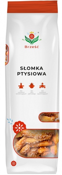 Соломка Brzesc Crunchy puff листкова з цукром 200 г