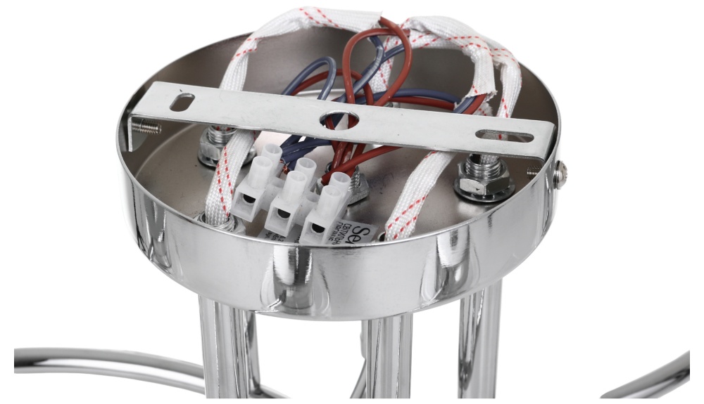 Люстра потолочная Sensio Circinus 5x40 Вт E27 хром/белый ALG-07561/5