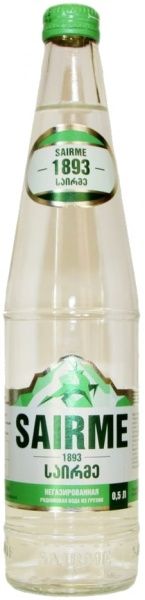Вода мінеральна Sairme сильногазована 0,5 л (4860001590131) 