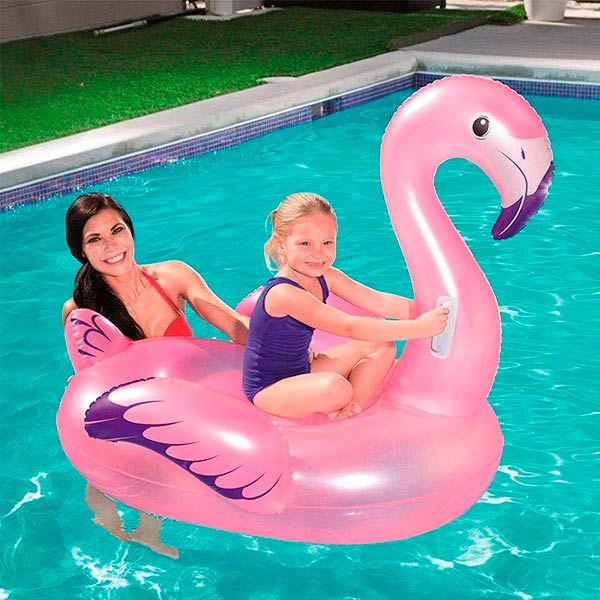 Кресло надувное Bestway 41122 Фламинго 127х127 см