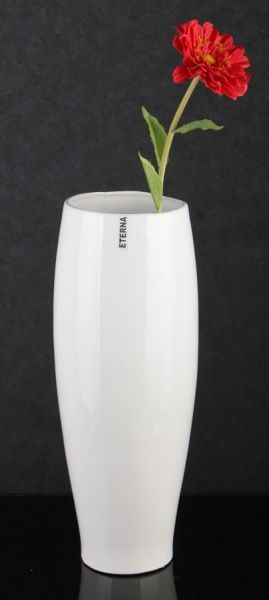 Ваза біла 16х16х42 см Eterna