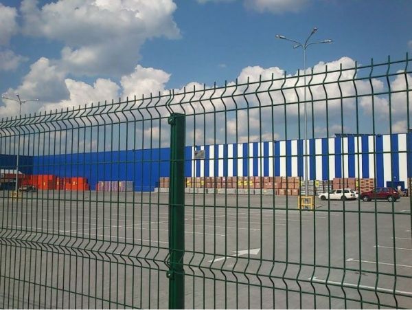 Секция ограждения Завод Сітка Захід Эко колор 1,23х2,5 м зеленый