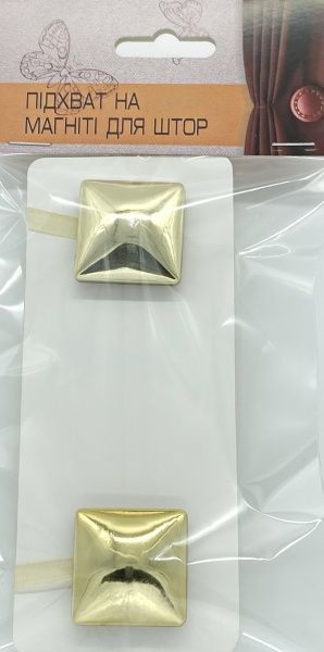 Магнит Квадрат 30х30 мм золото глянец Н0002-1 MISLT