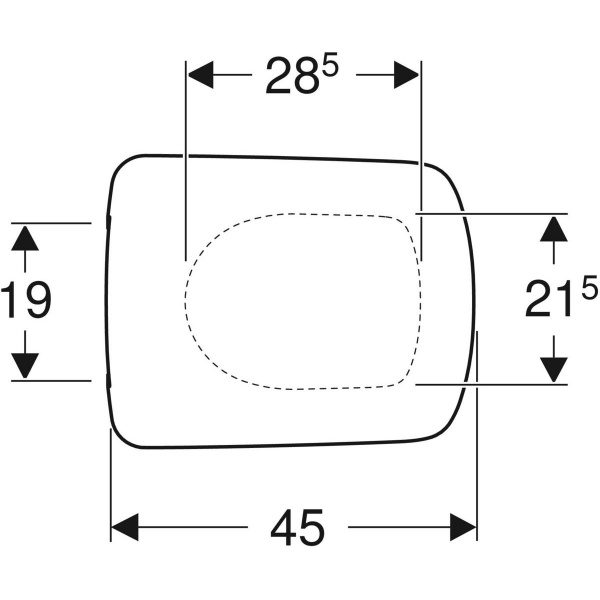 Сиденье для унитаза Geberit Selnova Square 500.336.01.1 с кришкой