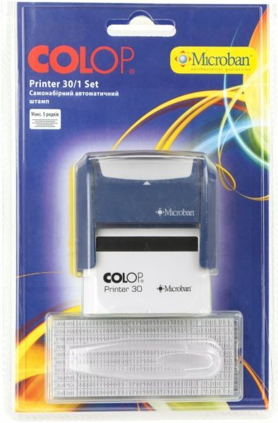 Штамп самонаборной Printer 30N/1 SET на 5 строк Colop