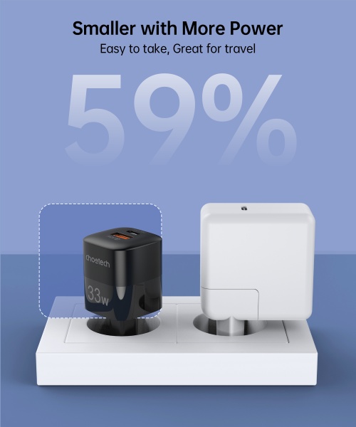 Сетевое зарядное устройство Choetech PD5006-EU-BK 