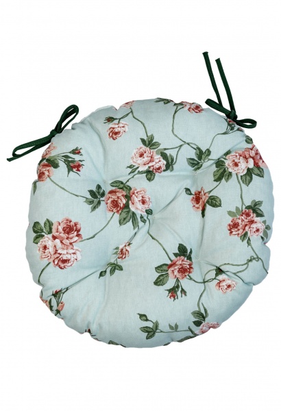 Подушка на стілець Джульета d-40 квіти Прованс