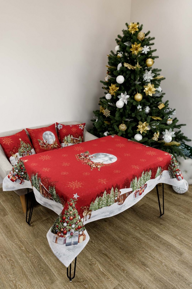 Скатерть Красная луна 135x350 см La Nuit