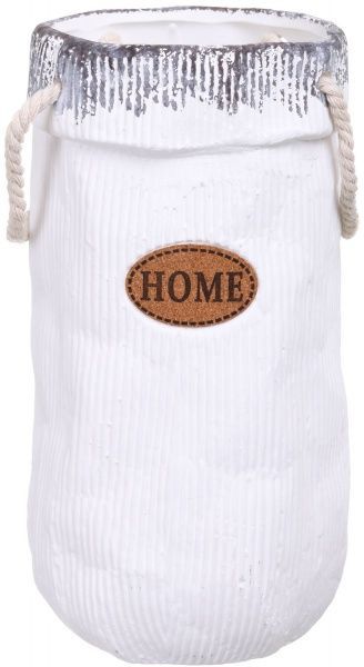 Кашпо керамічне White 15х28 см білий