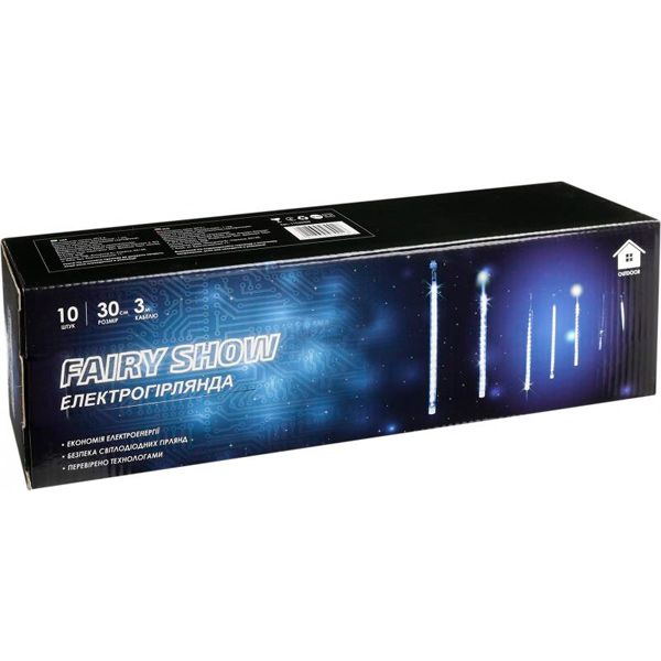 Гирлянда линейная LED 180 ламп 3 м белая