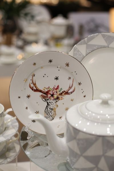 Набір тарілок Різдвяний олень 19 см 2 шт. 924-453 Lefard