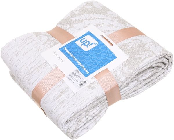 Покривало Леванто 220x240 см UP! (Underprice) бежевий із білим 