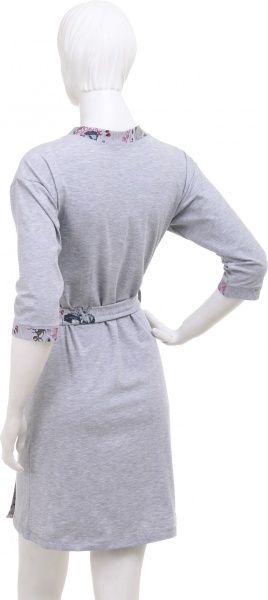 Халат жіночий Квіти р. XL сірий 