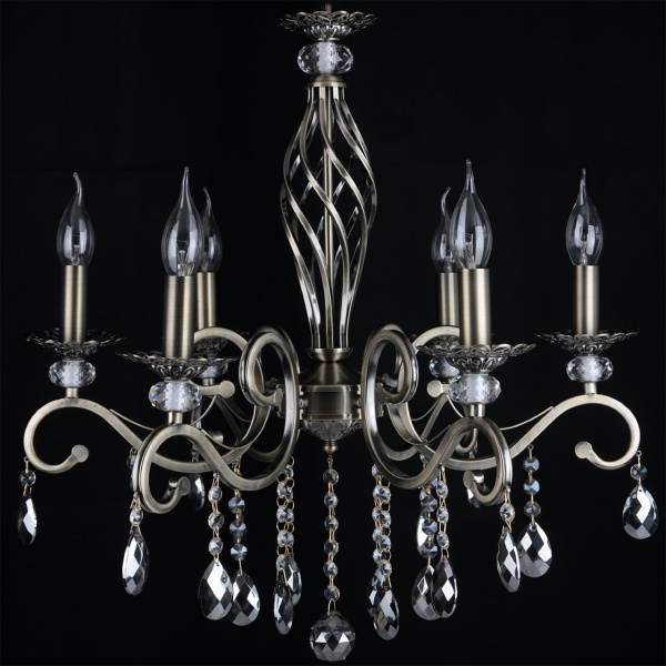 Люстра потолочная Hopfen Mainz 6x60 Вт E14 античная бронза 