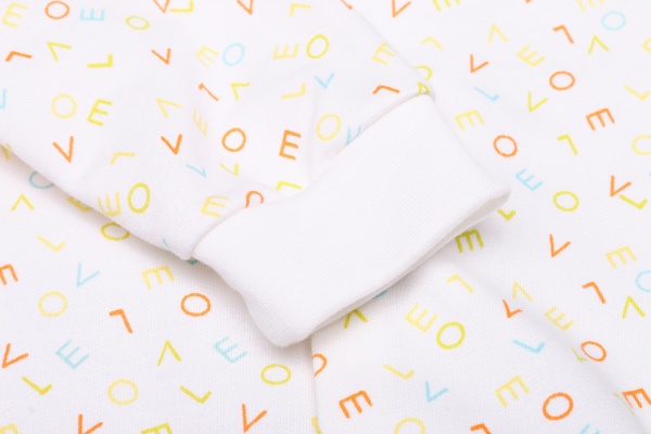 Комбинезон для девочки Minikin р.74 белый с принтом 