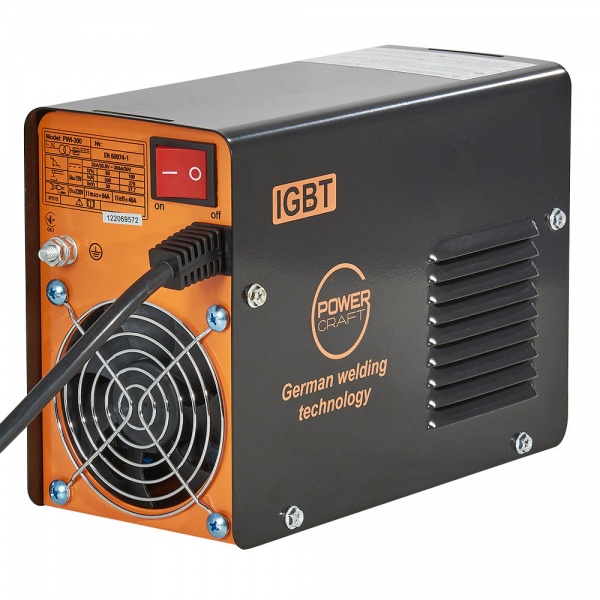 Инвертор сварочный Powercraft PWI-300 + маска сварщика Powercraft PW-120Н