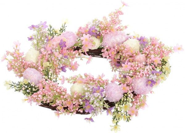 Декорация Венок весенний 42 см HS-31900