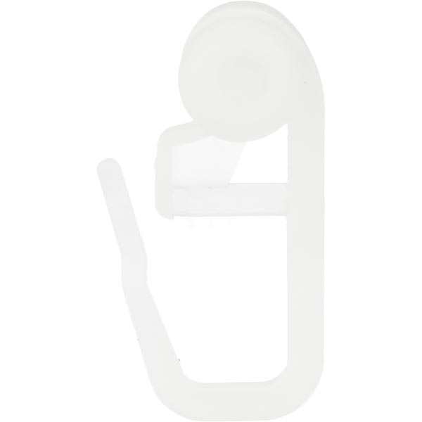 Гачки Bella Vita роликовий для стельового карнизу 20 шт набірний білий 