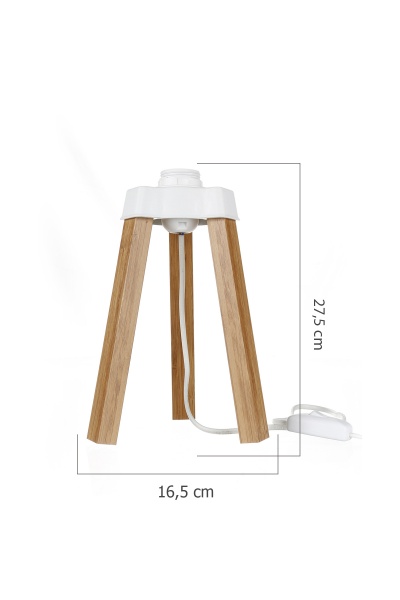 Тринога Luna Piko E27 дерево світле MDL.4731 