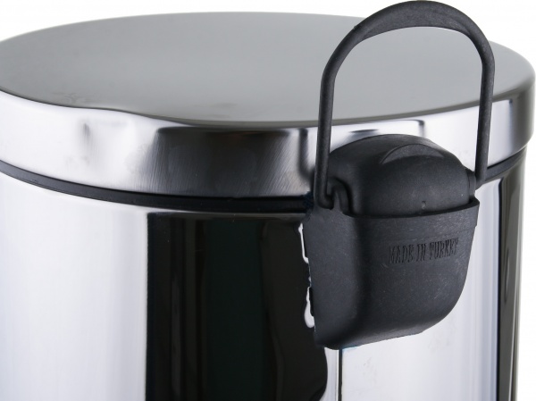 Ведро EFOR Metal с педалью 8000064160070 13 л серебряный 