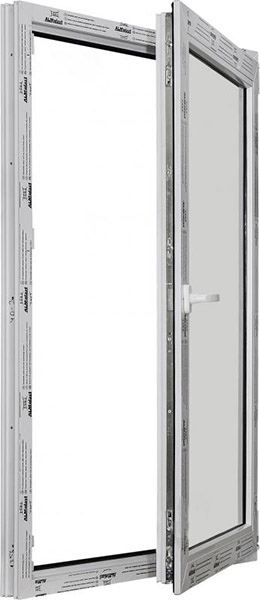 Вікно одностулкове поворотно-відкидне ALMplast 800х1000 мм