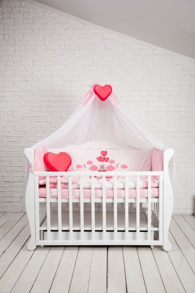 Комплект постельного белья ДС Україна от 0-3 лет БК-016 розовый 