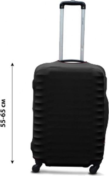 Чехол для чемодана Coverbag дайвинг М черный 