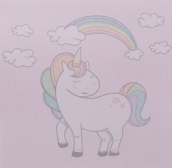 Блок бумаги единорог Rainbow