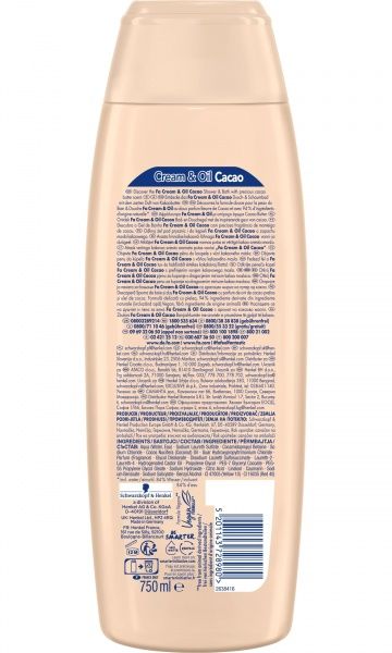 Гель для душа Fa Сream & Oil с маслом кокоса и ароматом какао 750 мл