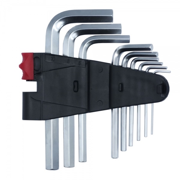 Набір ключів Haisser Г-подібних 9 шт S2 1,5-10 мм 102886