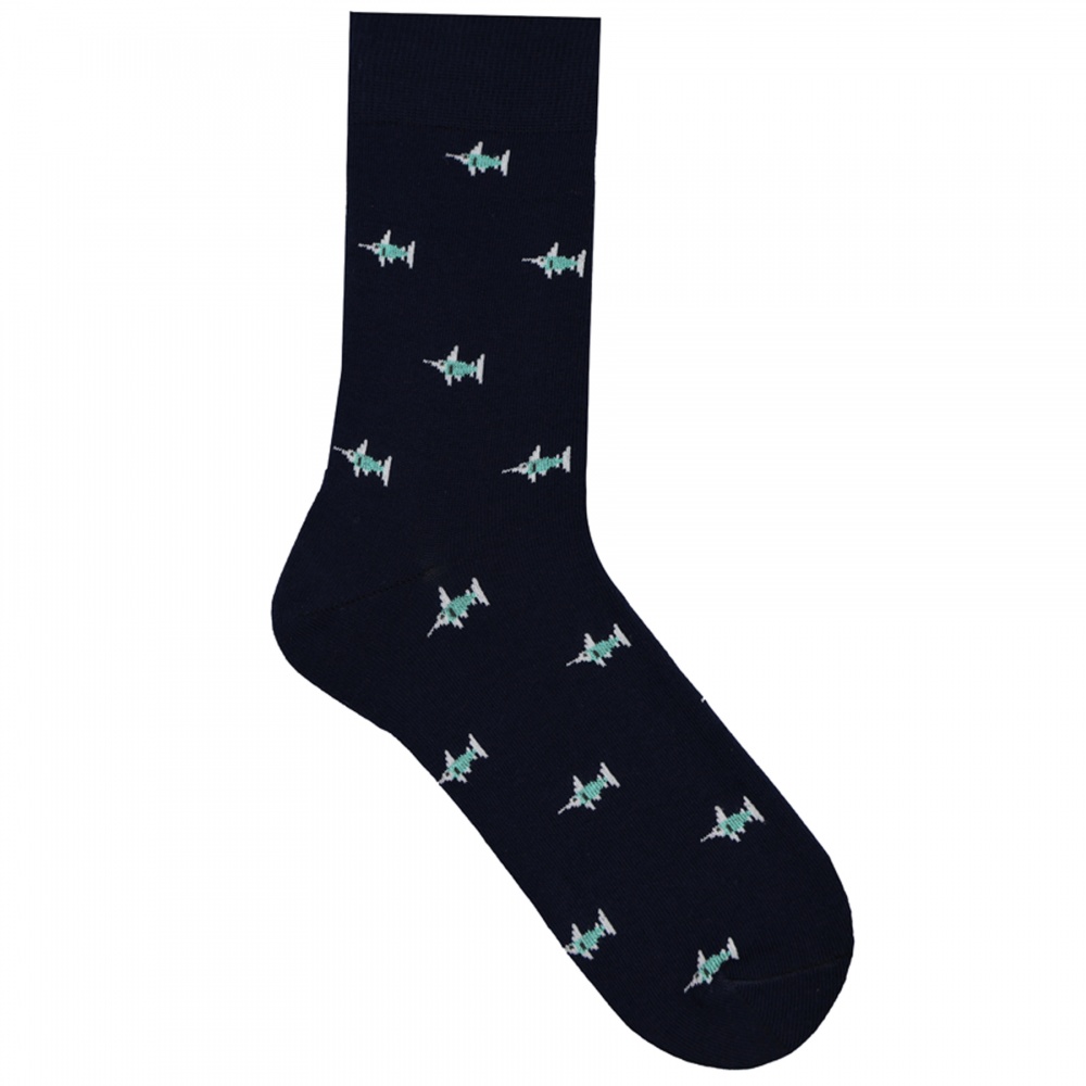 Шкарпетки чоловічі Premier Socks з акулами р.29 синій