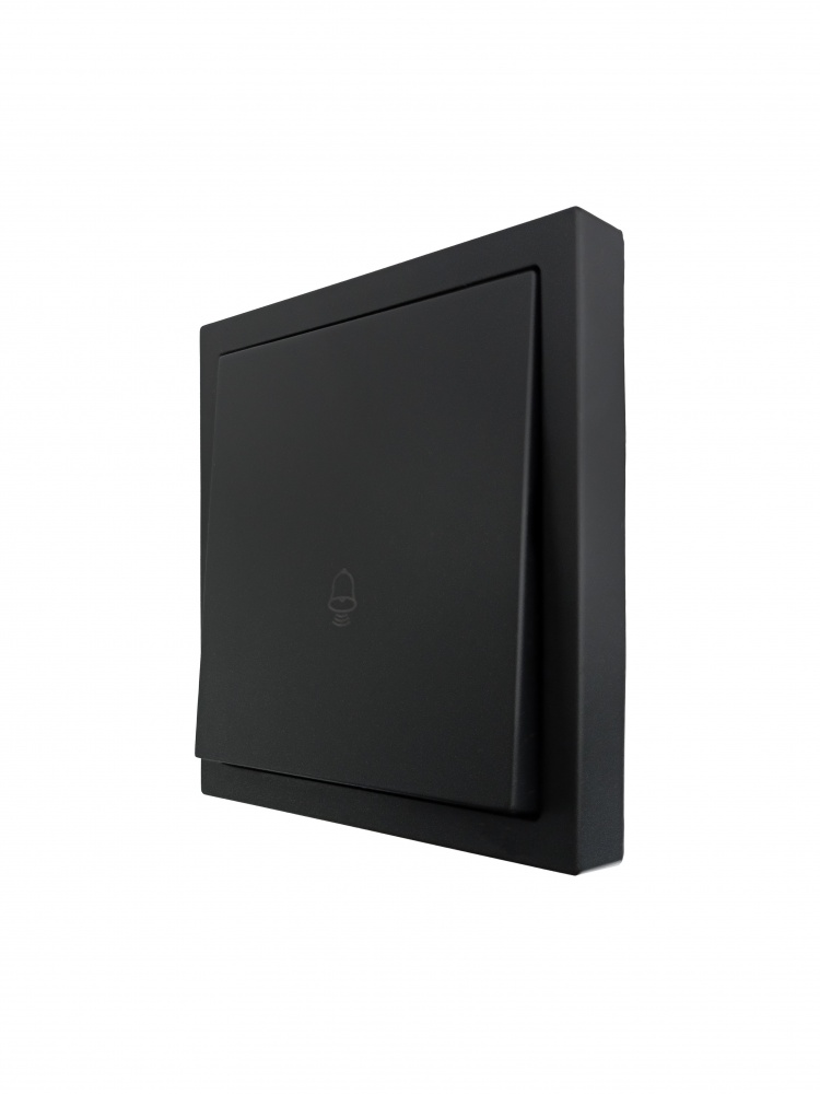 Кнопка дзвінка одноклавішний HausMark Juna чорний 7041-4288-103QC