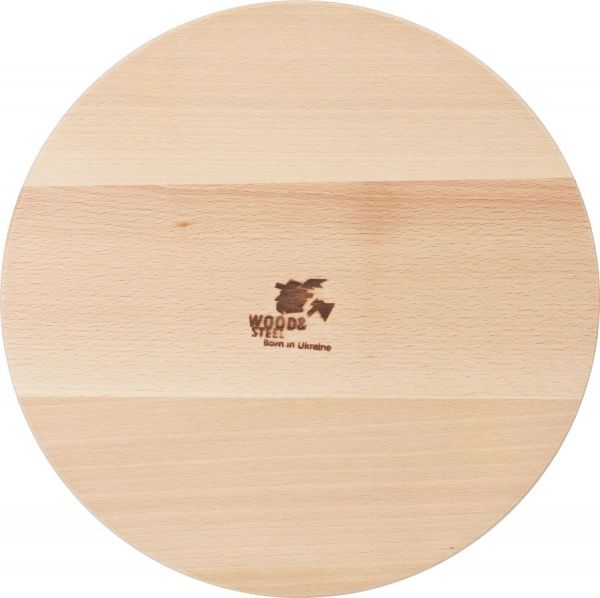 Таця Менажниця кругла 35 см DM-6, дерево WoodSteel 