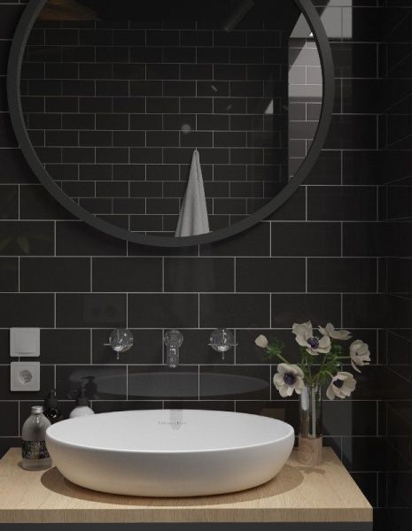 Плитка Golden Tile Metrotiles Satin plane білий 460111 10x20 