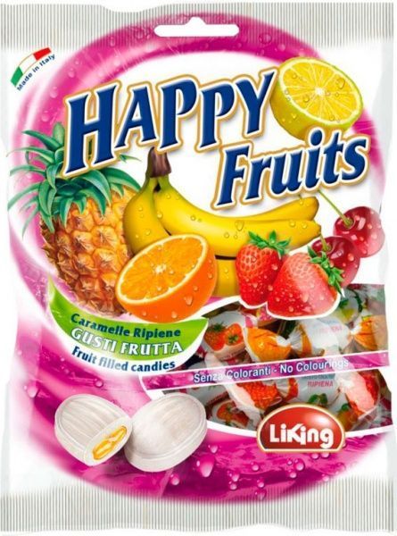 Леденцы Liking Happy Fruits 125 г 
