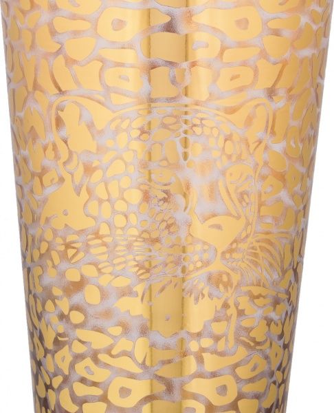 Ваза стеклянная золотая Tiger 13,2х30 см Combi 52405963