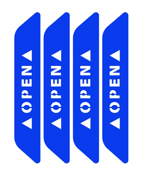 Світловідбивна наліпка LOOM Open LM-10078-blue для твердих поверхонь