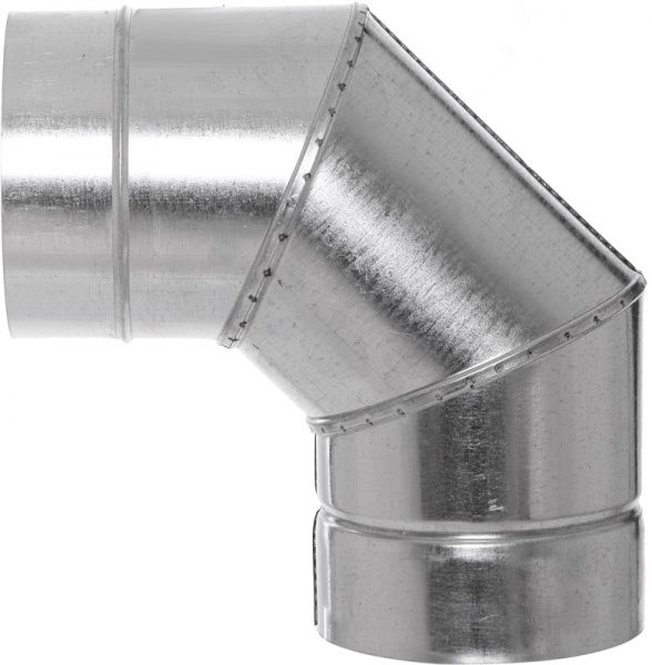 Коліно термо 0,5 мм нерж/оц Ф120/180 мм 90°Versia-Lux 