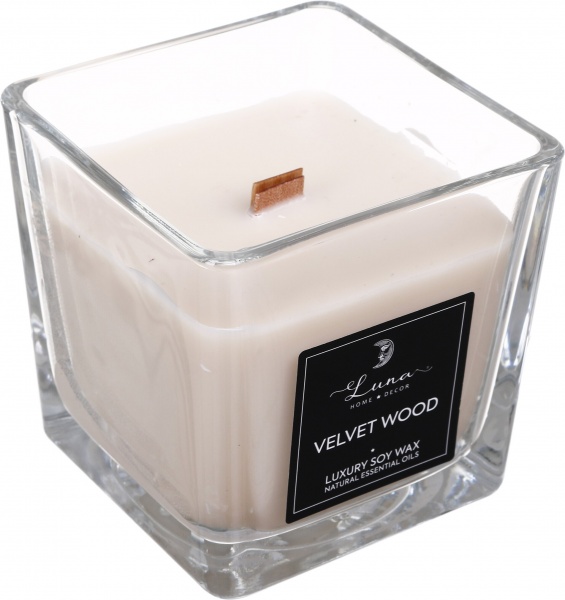 Свеча в стакане Luna Velvet Wood 