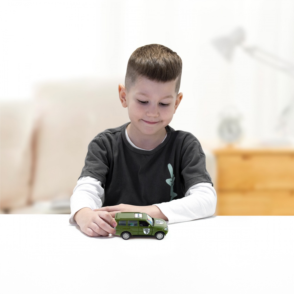 Автомодель TechnoDrive 1:32 серии Шевроны Героев Mitsubishi Pajero 4WD Tubro 93 ОМБр 250283M