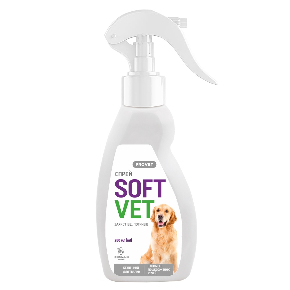 Спрей ProVET SOFTVET захист від погризів для собак 250 мл
