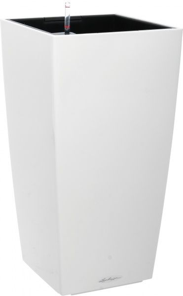 Вазон пластиковый Lechuza Cubico 40 квадратный 120л белый (18191) 
