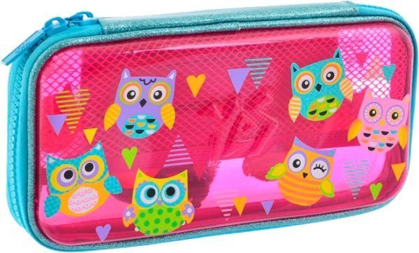 Пенал твердый пластиковый 3D HP-07 Funny Owl YES розовый