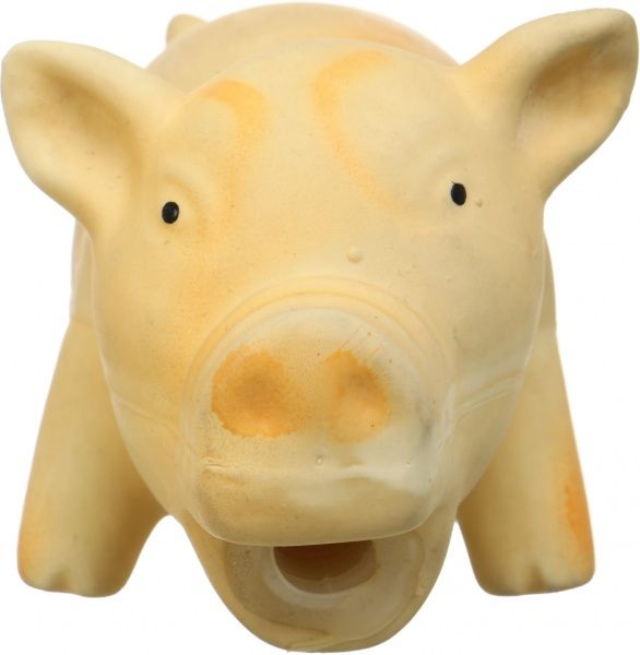 Игрушка для собак Lilli Pet Поросенок оранжевый со звуком 15 см