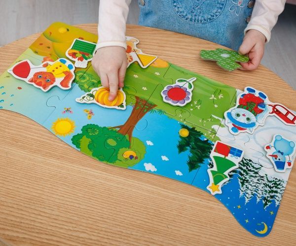 Пазлы с липучками Vladi Toys 4 сезона VT2907-04