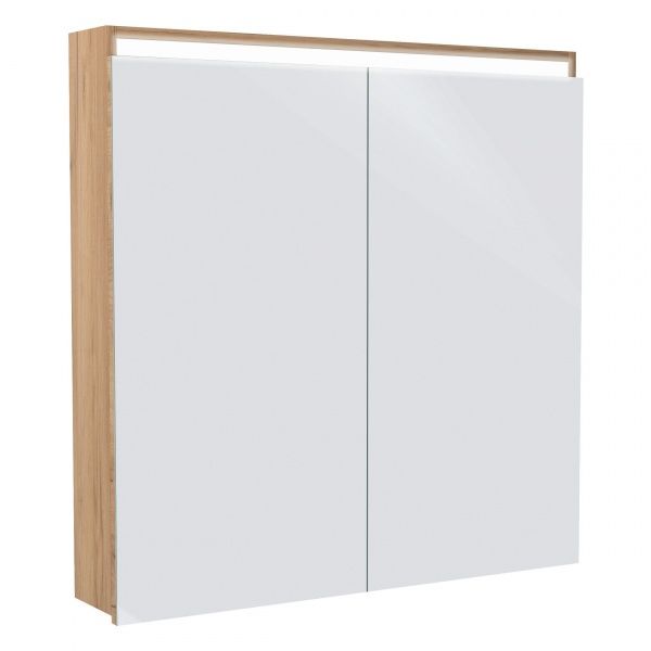 Зеркальный шкаф Imprese Bilovec 80x80см M8006Dr дуб крафт 