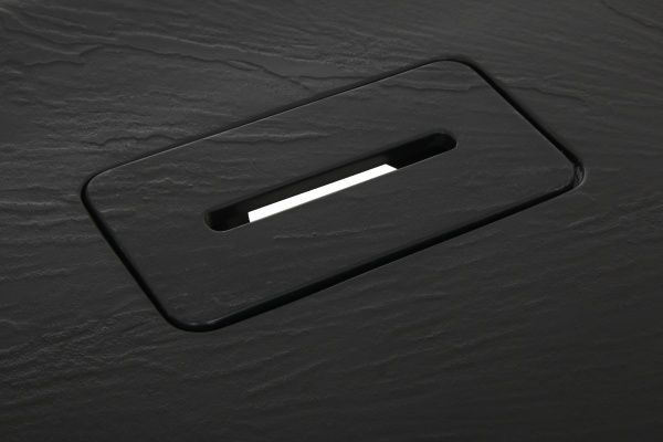 Поддон душевой ScandiSPA SCADI BLACK из искусственного мрамора 1200х800x40 мм прямоугольный черный