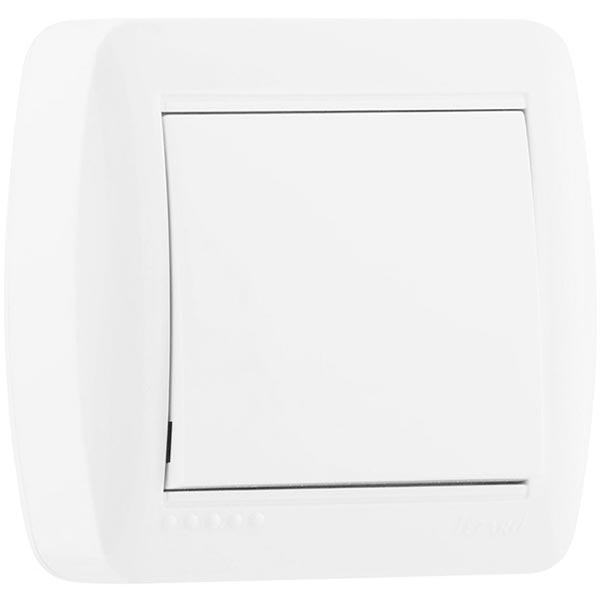 Выключатель одноклавишный Lezard Demet без подсветки 10 А 250В IP20 белый