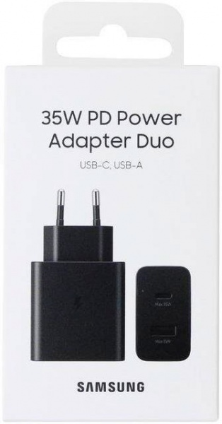 Мережевий зарядний пристрій Samsung 35W Wall Charger Duo Black (EP-TA220NBEGRU) 