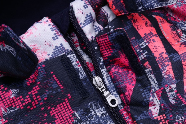 Комплект детской одежды для девочек Reima 4681 фуксия-темно-синий рост 128 с принтом 723732.9 